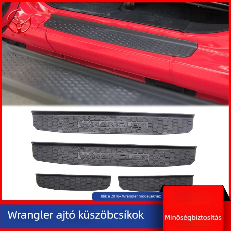 Jeep Wrangler JL (2018-2025) ajtó küszöb sáv, padlóvédő és pedálvédő – Chen Yao, testreszabás nélkül