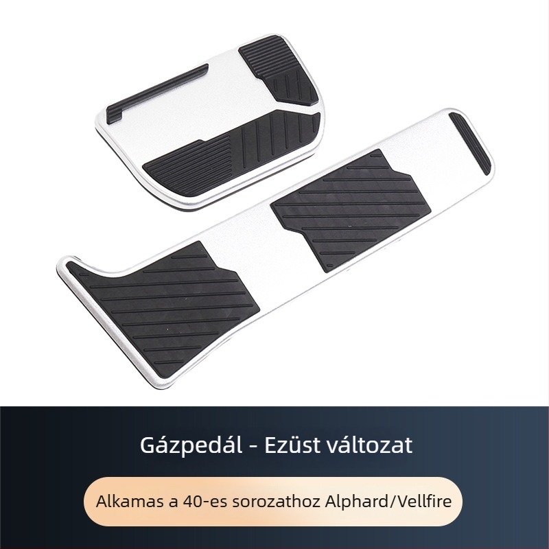 24 Toyota Alphard/Vellfire modellhez készült alumíniumötvözet gyorsítópedál, automata váltóhoz, sport pedálverzió, testreszabható feldolgozás