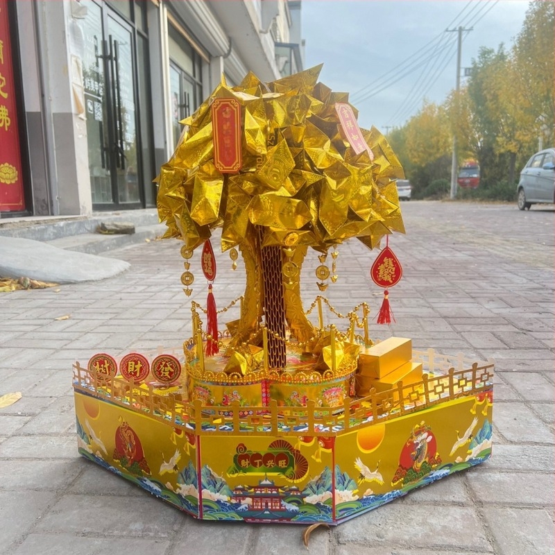 Money Tree DIY készlet – Anyag: papír, Csomagolás: Opp bag, Videó útmutatóval, Márka: Confinement Buddhist Art
