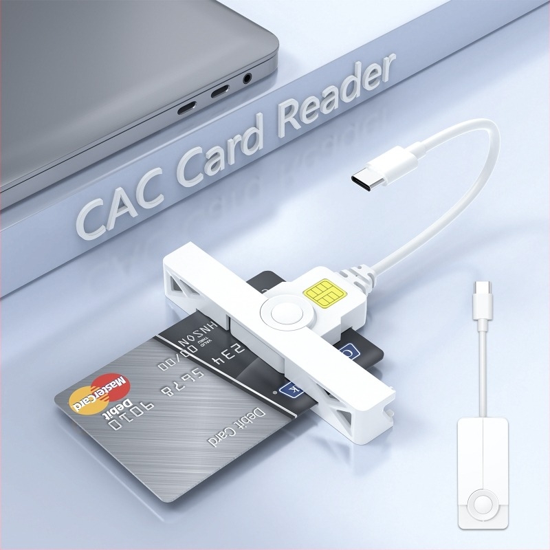 Kábeles okoskártya-olvasó (CR335-OPEN-A / CR335-OPEN-C) - USB-C és USB 2.0 interfészek, ABS ház, 25 g, kompatibil Windows 7/8/10, Linux és macOS