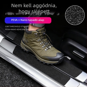 Autó ajtó küszöb védőcsíkjai – univerzális illeszkedés, kopásálló, védelem a csomagtartó karcolásai ellen (Brand: New Horizons; Univerzális illeszkedés; Kopásálló; Csomagtartó védelem)