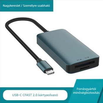 Kártyaolvasó USB 3.2 Gen 2 CF/SD-támogatással — külső, modell C15, 100 g