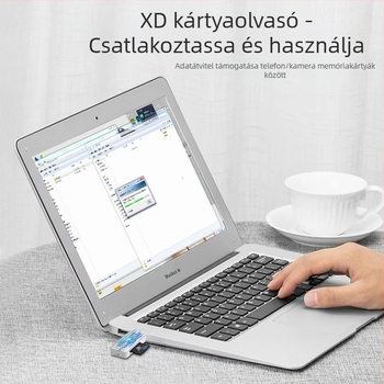 XD kártyaolvasó OTG-hez iPhone/iPad/Android‑hoz — All-in-One USB 2.0 konverter, modell XD, külső telepítés, 1 év garancia