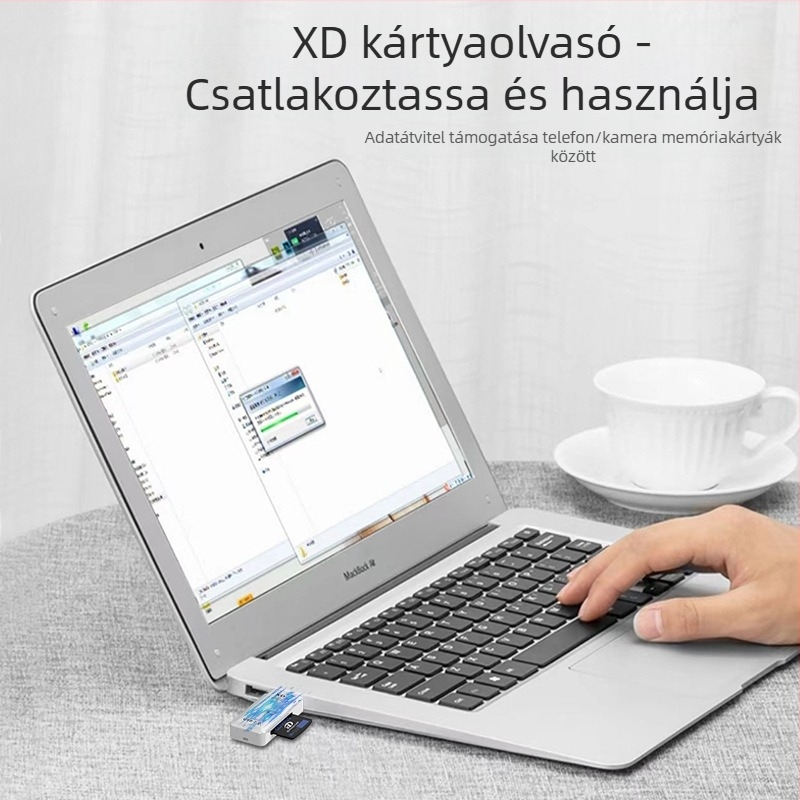XD kártyaolvasó OTG-hez iPhone/iPad/Android‑hoz — All-in-One USB 2.0 konverter, modell XD, külső telepítés, 1 év garancia