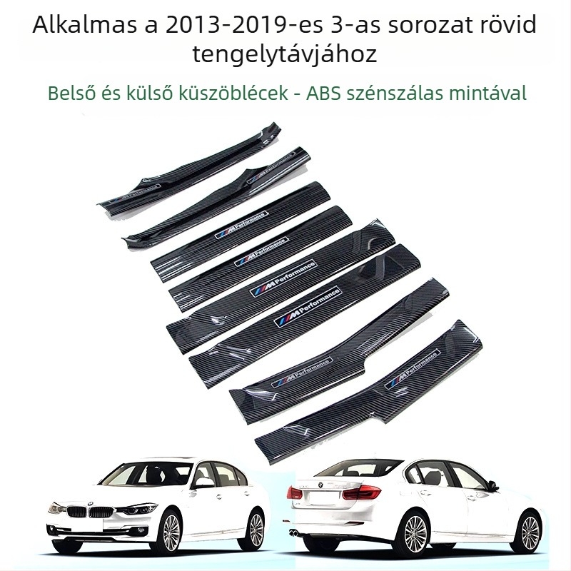 BMW 3-as sorozat (2013-2019) Küszöbcsík és üdvözlő pedál védő - Belső kiegészítők