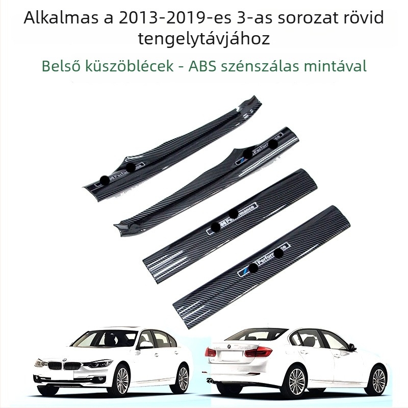 BMW 3-as sorozat (2013-2019) Küszöbcsík és üdvözlő pedál védő - Belső kiegészítők