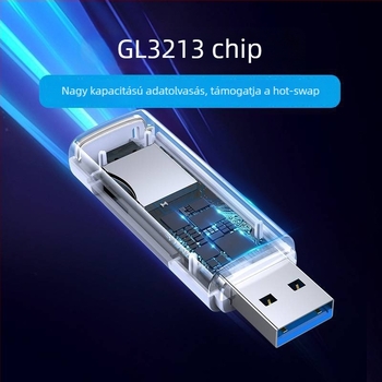 Pisen USB 3.0 gyorskártyaolvasó - All-in-One SD/TF olvasó, külső, Ts-e147 modell, Windows 7 kompatibilis