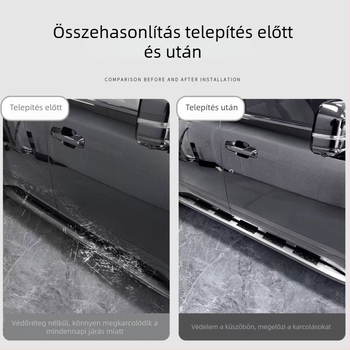 Oldalsó pedálvédő burkolat Leopard Titanium 7-hez, rozsdamentes acél pedálpanel küszöbcsík — Ganganghao