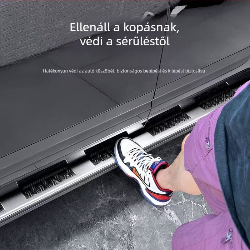 Oldalsó pedálvédő burkolat Leopard Titanium 7-hez, rozsdamentes acél pedálpanel küszöbcsík — Ganganghao