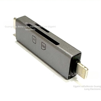Type-C OTG kártyaolvasó – SD/TF támogatás, USB 2.0, külső telepítés, Android telefonhoz kompatibilis, fém ház