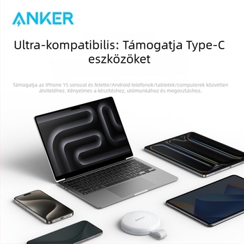 Anker SD/TF kártyaolvasó – USB-C, USB 2.0, 2-in-1, beépített, műanyag