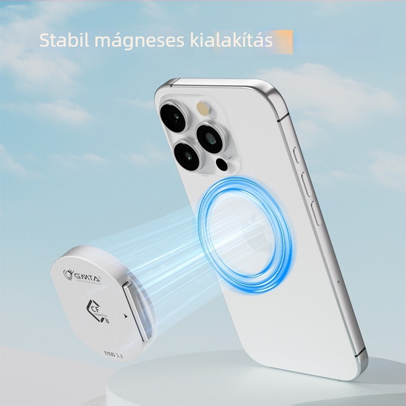 Gmta CF kártyaolvasó Type-C USB 3.2 Gen2, külső, alumíniumötvözet, CF kártya-támogatás, DSLR kamerákhoz és mobil eszközökhöz