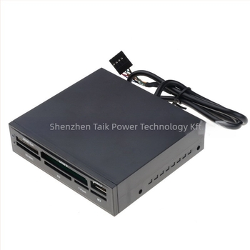 HDH-828B Belső USB 2.0 All-in-One kártyaolvasó, beépített, támogatja CF/SD/SDHC/MMC Plus/TF, Windows-kompatibilis