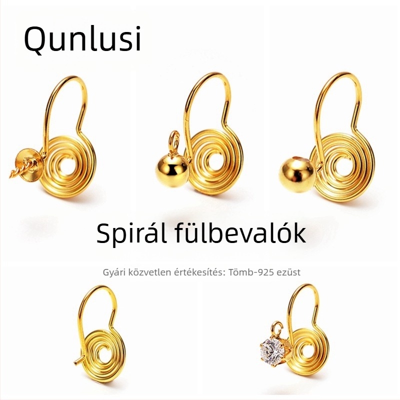 S925 ezüst fülklipsz, uniszex, geometriai eredeti dizájn, elektroplatírozás