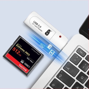 Gyors CF Kártya Olvasó CNC Géphez — USB 2.0 Interfész, TF Kártya Támogatás