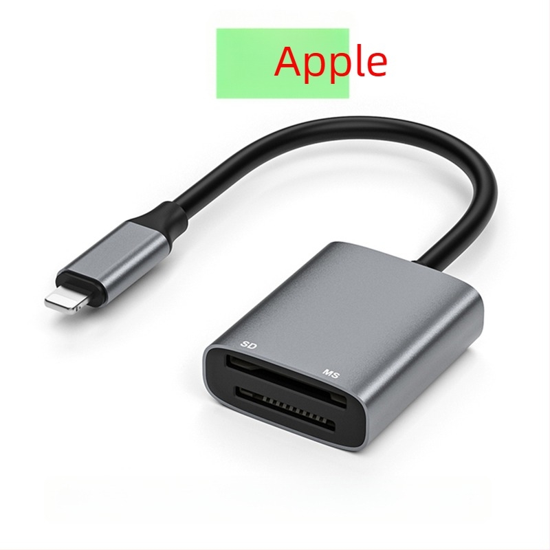 SD/MS 2-in-1 kártyaolvasó Apple Lightning csatlakozóval (USB 2.0, külső, 30 g)