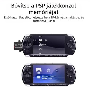 PSP Memory Stick adapter TF kártyához – USB 2.0, Univerzális PSV1000/2000 kompatibilis, Memóriakártya konvertáló