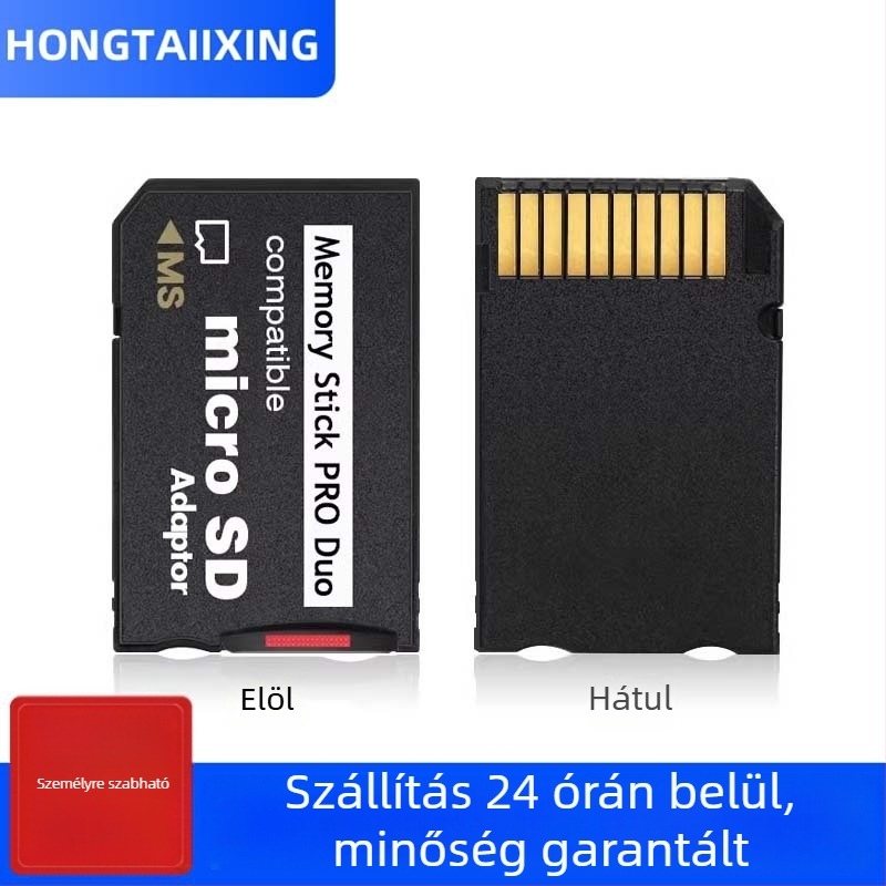 PSP Memory Stick adapter TF kártyához – USB 2.0, Univerzális PSV1000/2000 kompatibilis, Memóriakártya konvertáló