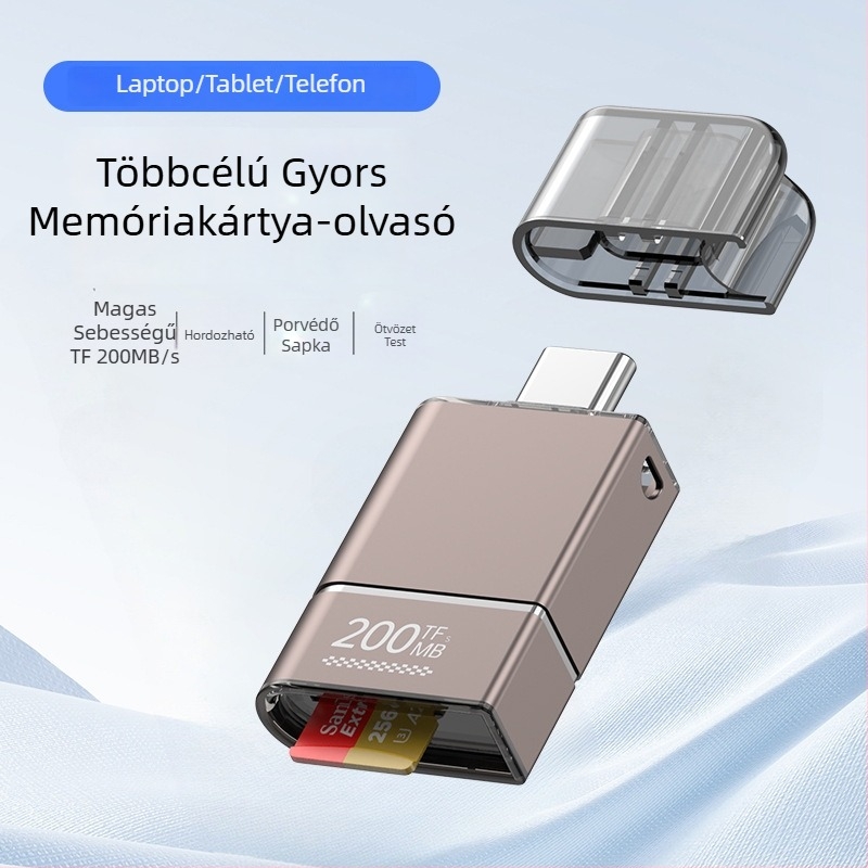 SYRUI Sy-238 USB-C TF-kártyaolvasó OTG, 200 MB/s Magas sebesség
