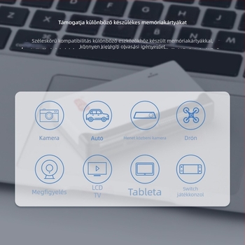 C235 USB 2.0 hat egyben kártyaolvasó – CF/SD/SDHC/TF/MS/M2/XD támogatás