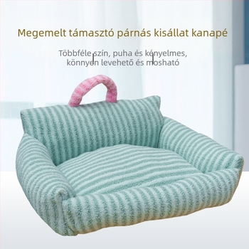 Téli meleg kisállatfészek – plüss fekhely macskáknak és kutyáknak, egész éves használatra