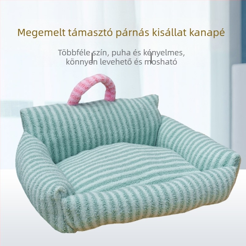 Téli meleg kisállatfészek – plüss fekhely macskáknak és kutyáknak, egész éves használatra