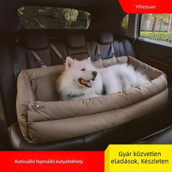 Minden évszakos autós kutyaágy, levehető és mosható, vízálló, univerzális illesztésű, hordozható kisállatfészek