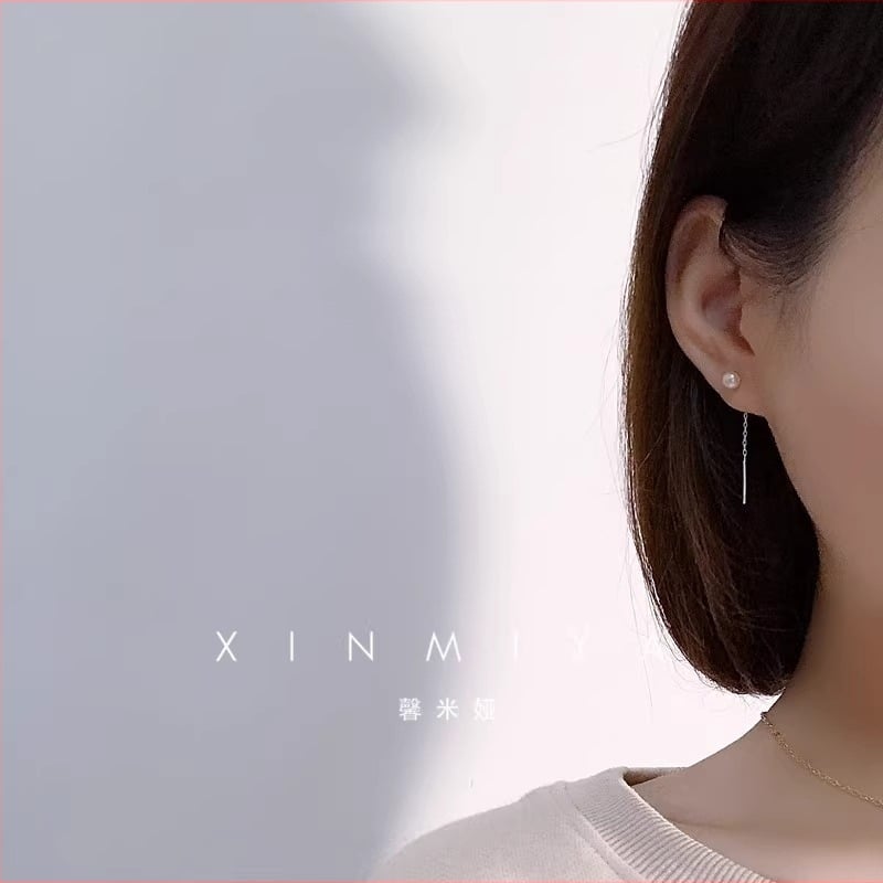 Fülbevalók - Gyöngy, irodalmi retro stílus, nőknek, 2025 nyár