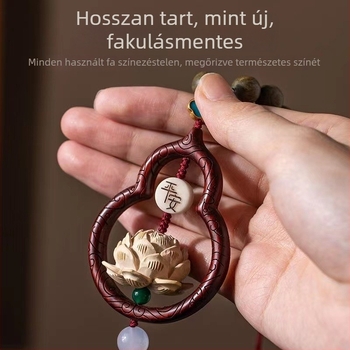 Autó dísz függő – faanyag, kínai hagyományos stílus, beltéri dekoráció