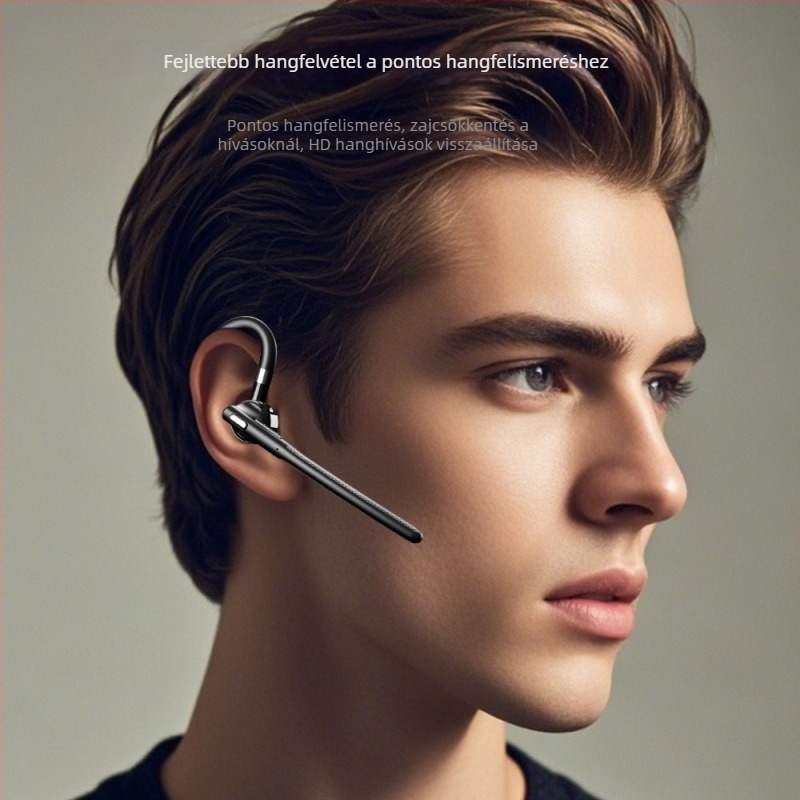 YYK-526 Bluetooth mono headset hívás zajcsökkentéssel és AI fordítással, Bluetooth 5.4, 10 m hatótávolság, több mint 8 óra akkumulátoros üzemidő