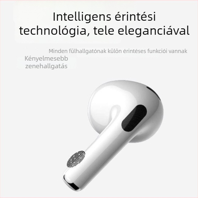 Apple-kompatibilis vezeték nélküli fülhallgatók — Bluetooth 5.3, zajcsökkentés, vezeték nélküli töltés, akár 8 óra üzemidő