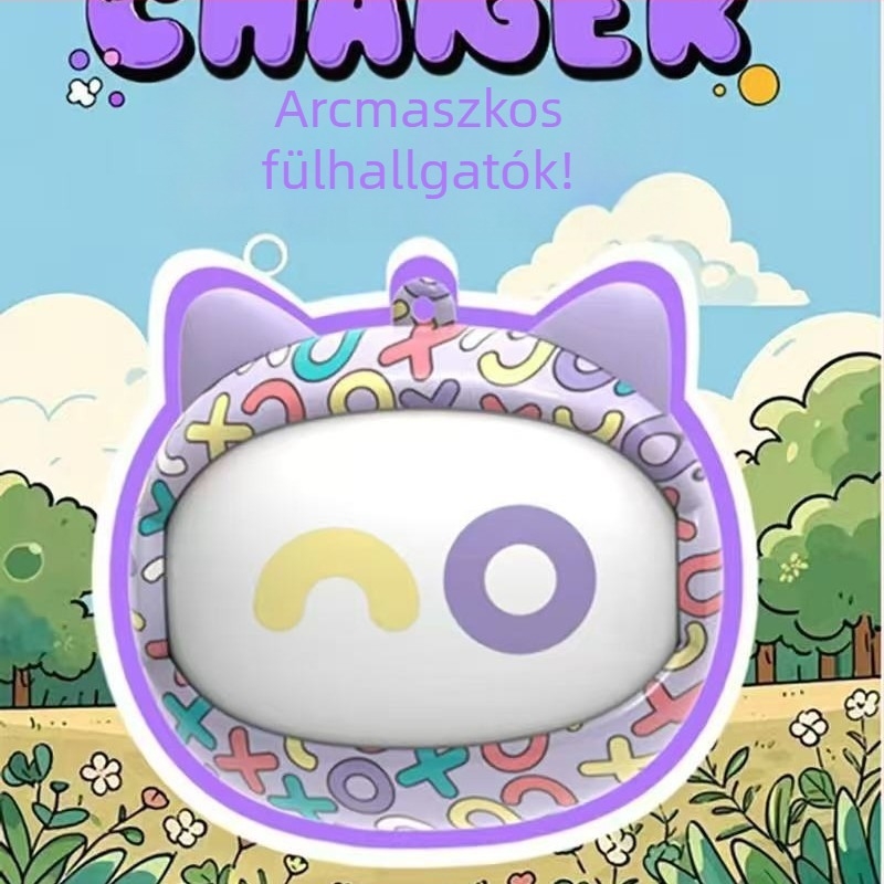 G08s Cartoon arcot váltó Clip-On Bluetooth fejhallgató, fél-fülön hordható, forgatható, 2025 modell