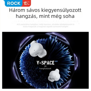 EB500 Vezeték nélküli fül-clip fejhallgató, Bluetooth 5.4, IPX6 vízálló, 4-8 órás üzemidő, ABS ház