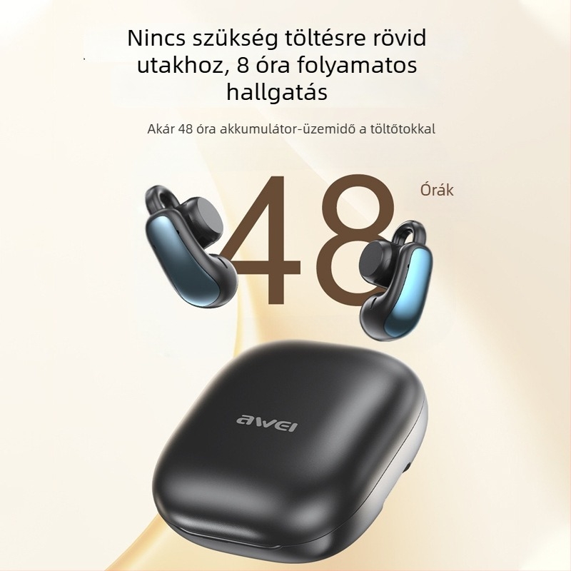 TZ15 Fülcsipeszes Bluetooth headset — Bluetooth 5.4, 10 m hatótáv, 4–8 óra üzemidő, sztereó hang