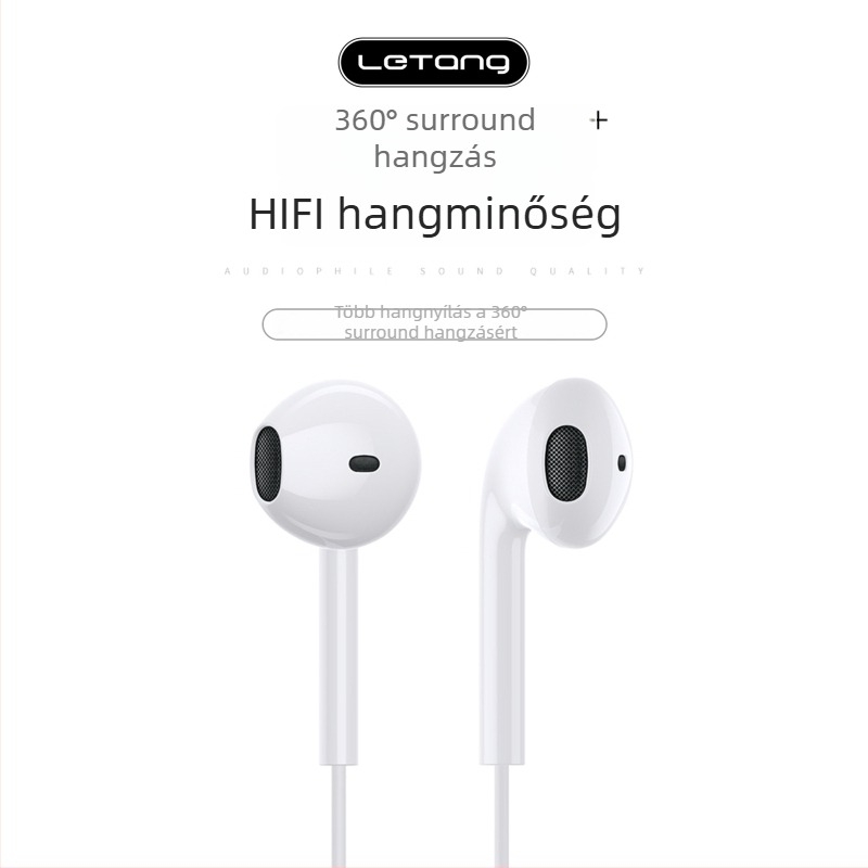 Type-C fülhallgatók, in-ear kialakítás, vezetékes, 103 dB érzékenység, 1,2 m kábel