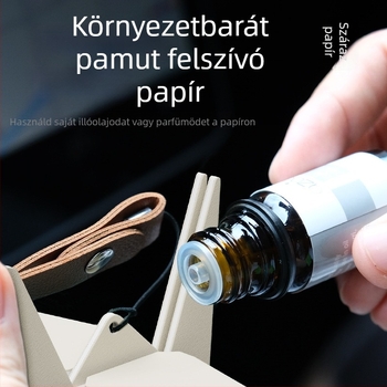 Autós függő dísz – Kézzel készített origami daru, Aromaterápia, Szagtalanítás, Belső tér frissítése, Testreszabható