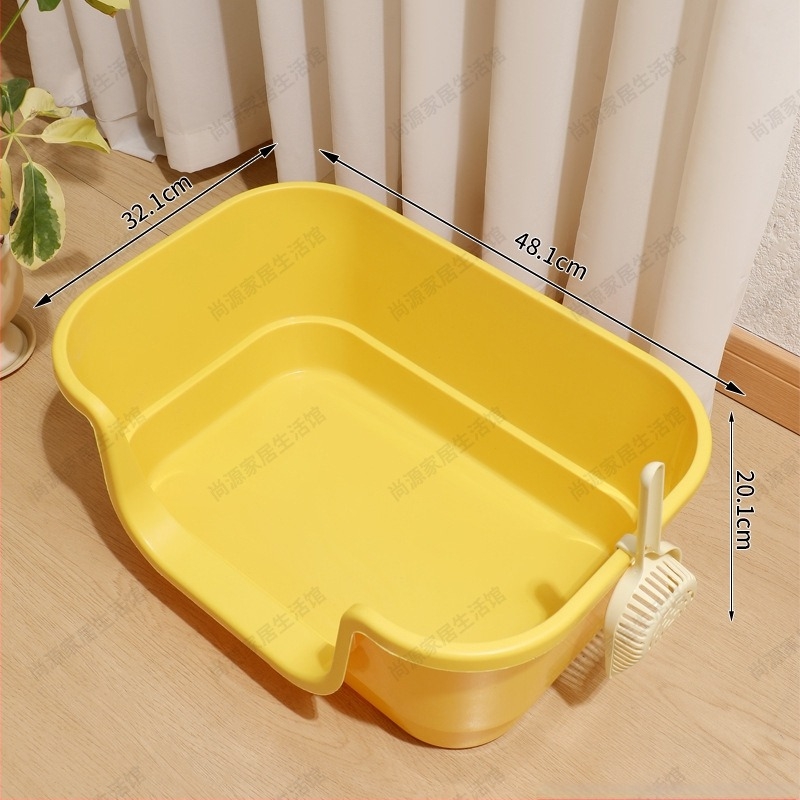 Macskaalom tál – teljesen nyitott, fél-zárt anti-szórás kialakítás, PP anyag, Yachen's márka