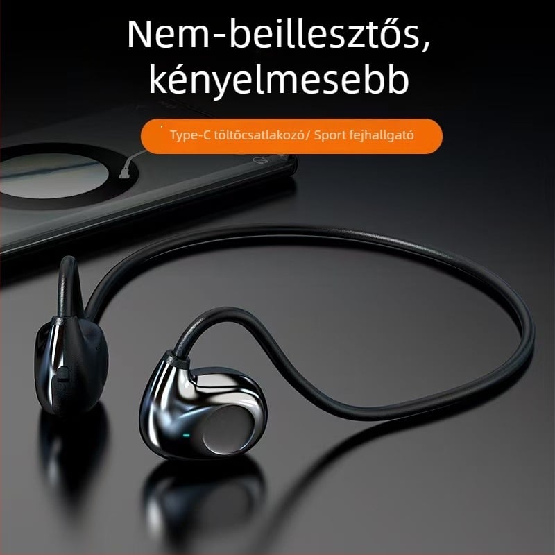 Vezeték nélküli koponya-vezetéses fülhallgató F805 – 10 m Bluetooth-tartomány, Bluetooth 5.0, akkumulátor-üzemidő >8 óra, bilaterális sztereó, napi vízállóság