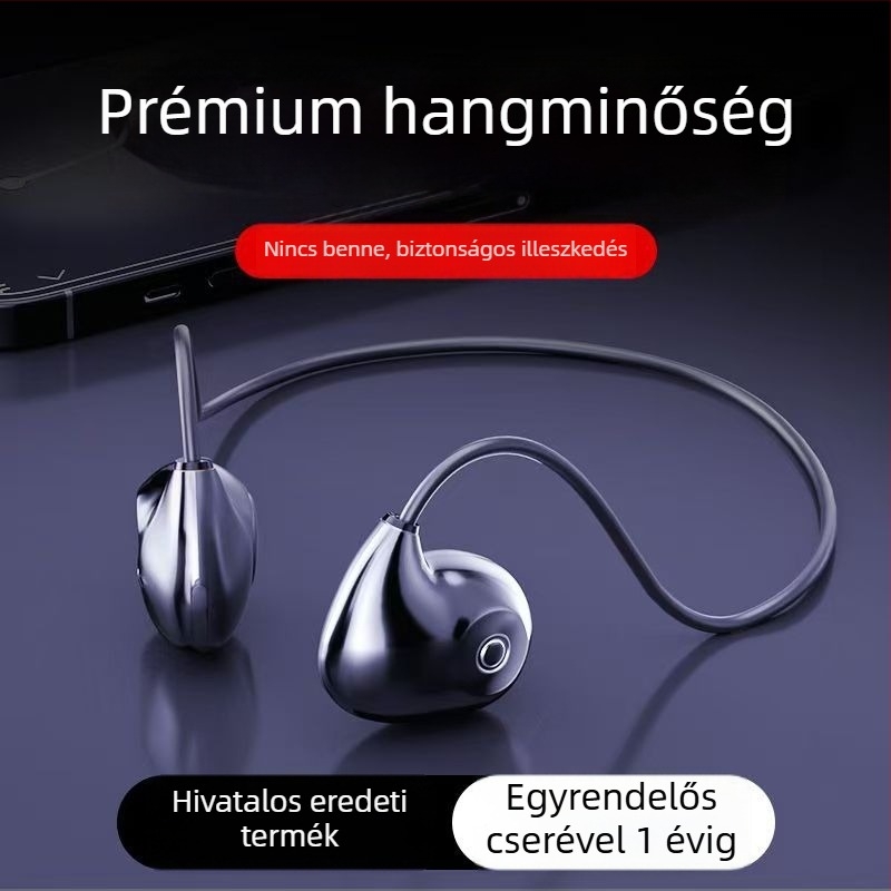 Vezeték nélküli koponya-vezetéses fülhallgató F805 – 10 m Bluetooth-tartomány, Bluetooth 5.0, akkumulátor-üzemidő >8 óra, bilaterális sztereó, napi vízállóság