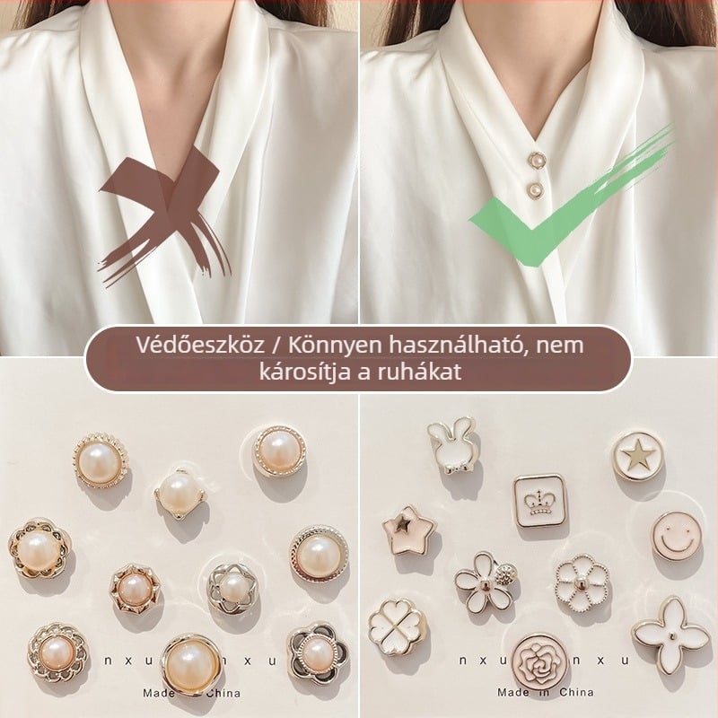 Ötvözetből készült bross, íj és gyémánt motívummal, koreai stílus, elektroplattázás