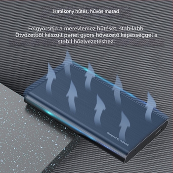 2,5 hüvelykes SATA külső merevlemez-ház, USB 3.0, 5 Gbps, alumíniumötvözet, FA-08US modell, OEM támogatás