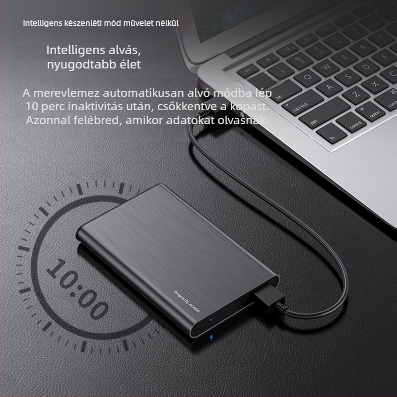 2,5 hüvelykes SATA külső merevlemez-ház, USB 3.0, 5 Gbps, alumíniumötvözet, FA-08US modell, OEM támogatás