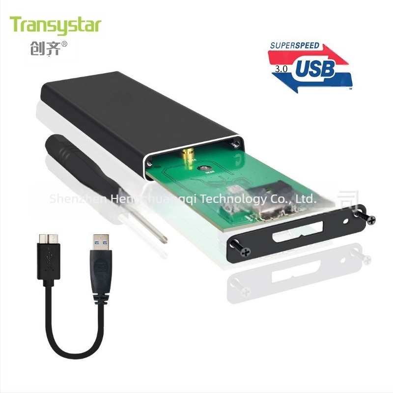 M.2 NGFF SSD külső ház USB 3.0-hoz, 2280 formátum, alumínium ötvözet, modell F018B, 8 TB-ig támogatott