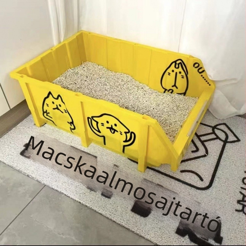 Macskaalom-doboz antifröccsenés, nyitott felső dizájn és tároló doboz alkatrészekhez