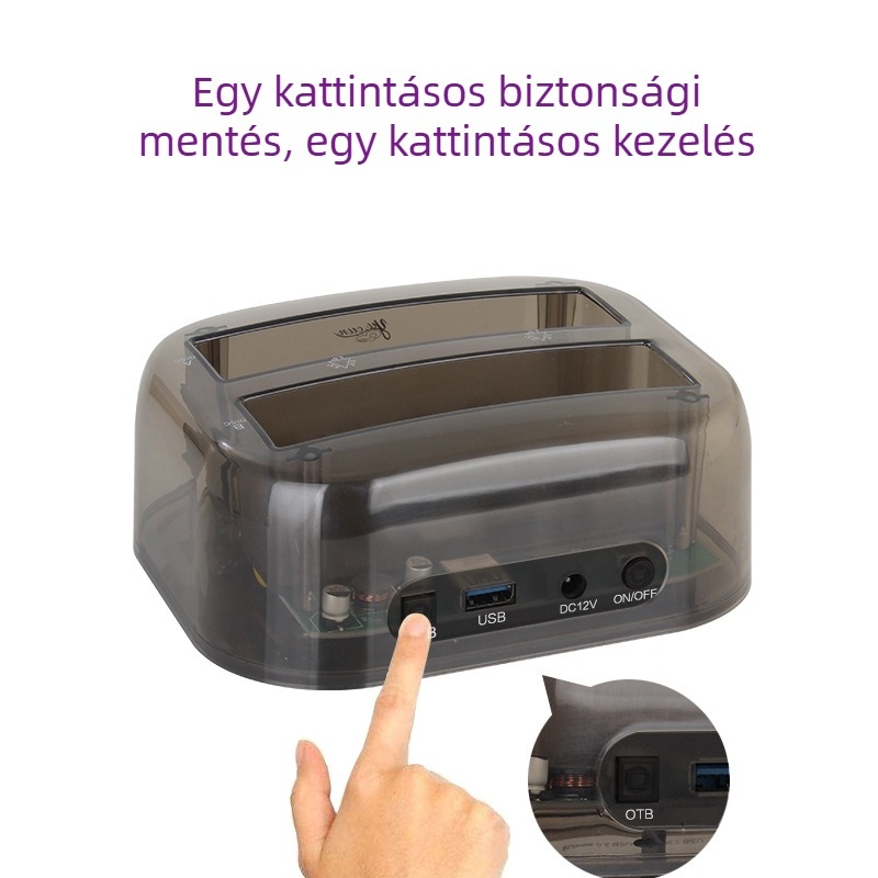 YC-3328 merevlemez tok 2,5/3,5 hüvelykes meghajtókhoz, USB 3.0, akár 20 TB