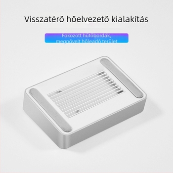 M.2 kettős rekeszű külső SSD-tároló SATA/NVMe, USB 3.1 Gen2, 10 Gbps, klónozási funkció, alumíniumötvözet + ABS, legfeljebb 4 TB