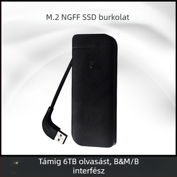 M.2 SSD tok (NGFF), USB 3.0, 5Gbps, Eszköz nélküli telepítés, Kábel a csomagban, ABS anyag