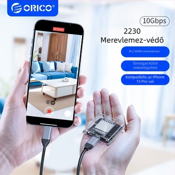 Orico TC20 M.2 NVMe külső SSD tok USB-C