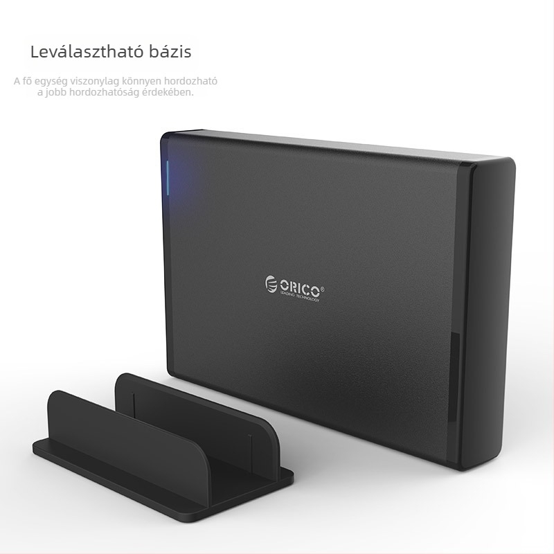 Orico 7688U3 USB 3.0 külső merevlemez tok alumínium házzal, támogatja a 16TB-ot, 6Gbps