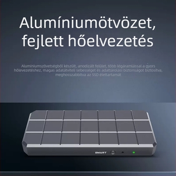 M.2 NVMe külső ház USB-C-vel, alumínium ötvözet, akár 4TB, 10Gbps (USB-C, alumínium ötvözet, akár 4TB, 10Gbps)